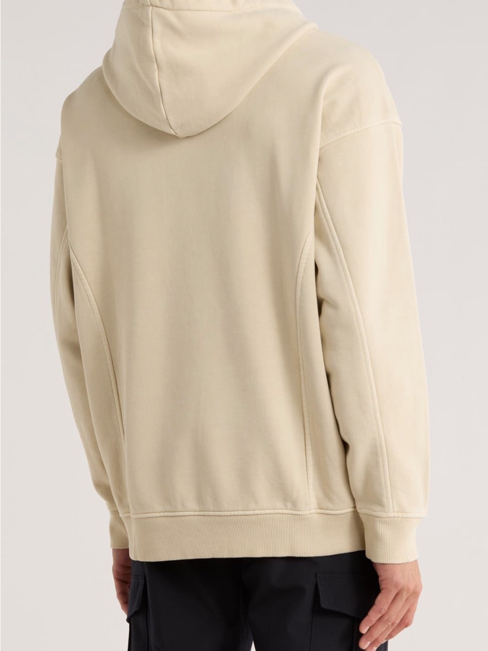 Hugo Boss Men's Cream Pullover Hoodie Sweatshirt - Picture 2 of 2